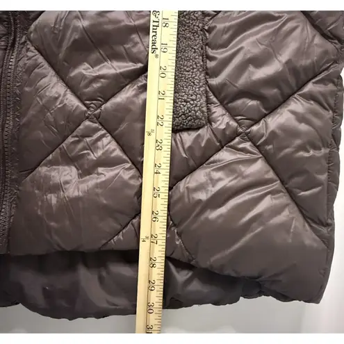 NWT Koolaburra by UGG Womens Sherpa Mixed Media Puffer Jacket Sz XXL Brown