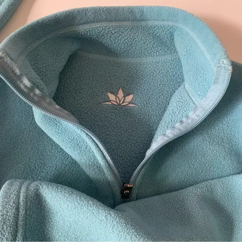 REI Outdoor Zip Up Fleece Light Aqua Blue Women’s Size Small