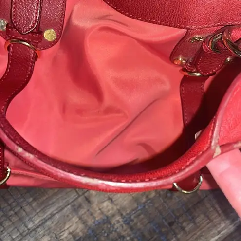 MZ Wallace Coral Shoulder Handbag Red