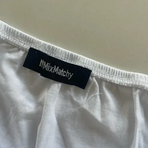 NWT MixMatchy Women White Elasticized Basic Tube Top 3 Pack Size Large