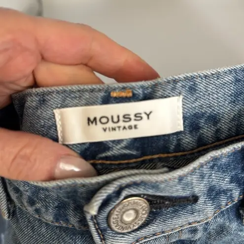 Moussy Vintage Chester Denim Jean Shorts in Blue Size 29