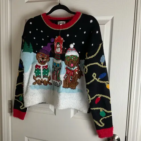 90's 3D Fuzzy Dog Sweater