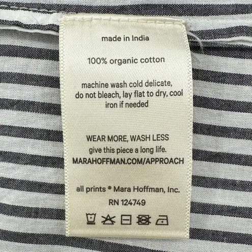 Mara Hoffman | Large | Thora Striped Sleeveless Wrap Top Open Midriff Maxi Dress