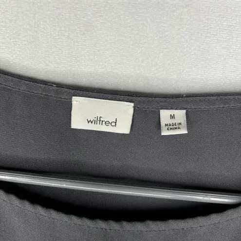 Aritzia  Wilfred Pozzi Black Open Tie Sleeve Blouse