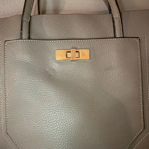 Steve Madden  Light Gray Pleather Tote Bag