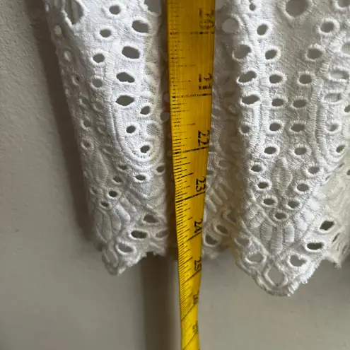 Lucky Brand  Eyelet Top Size XS Peasant Boho Indie Festival Hippie‎