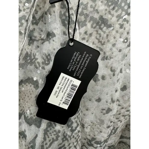 B Boutique by Evergreen Skirt Women ONE SIZE NWT Silver Grey Ezra Swim Cover