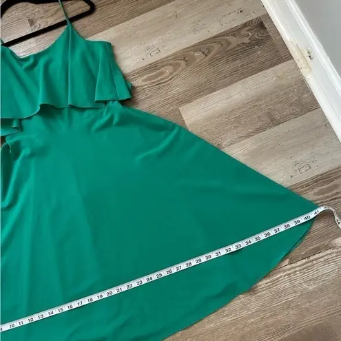 Ann Taylor  green emerald cocktail party midi dress size 0