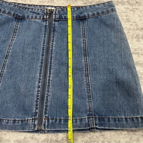 Altar'd State  Zipper Denim Mini Skirt