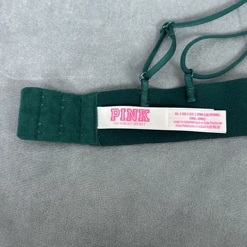 Victoria's Secret Victoria’s Secret PINK Bra Bralette XL Strappy Criss Cross Back Dark Green - Image 8