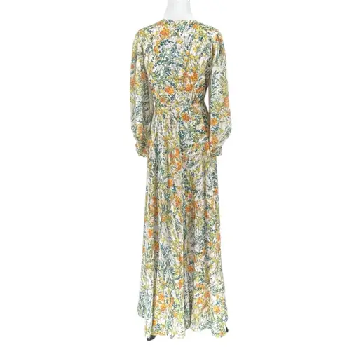 Sachin + Babi Aria Long Sleeve Beaded Sequin Floral Dress Gown Size 2 New