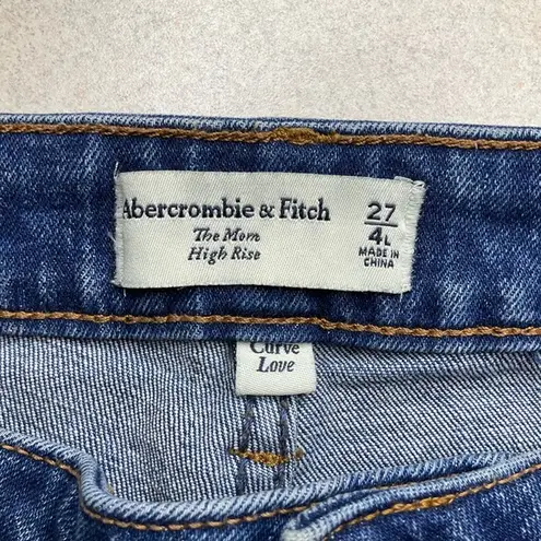 Abercrombie & Fitch A&F Curve Love Mom Jean 27 Long‎ Dark Wash - Image 6
