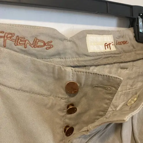 MET Chino & Friends women's size 27 tapered & pleated button fly pants 30x28