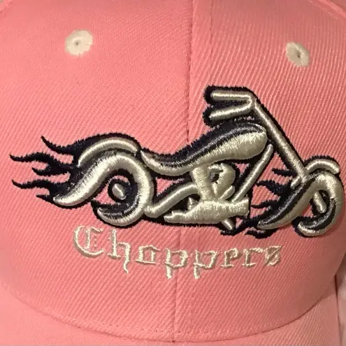 Pink Choppers Cap with Embroidered Flames NWT