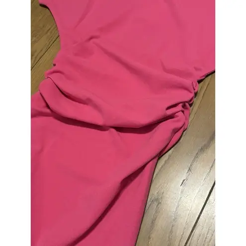 Gibson New Beautiful Pink Latimer Asymmetrical Dress Size Small Sexy Formal City