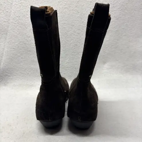 Merrell Womens Dark Brown EXPRESSO Suede Leather Mid-Calf Boots Size 6.5