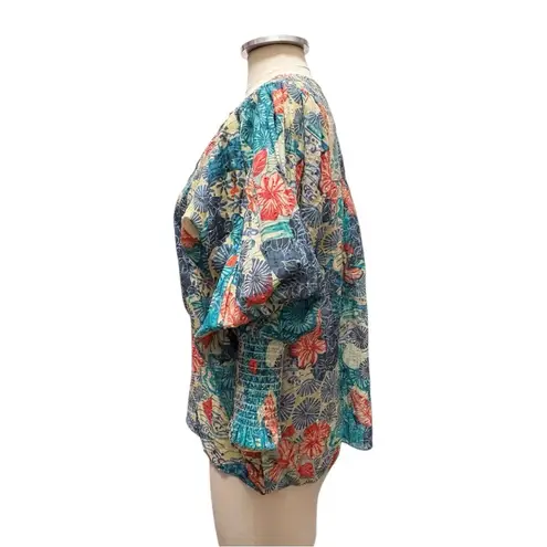 Chufy Jaro Pintuck Top Juro Blue Size Small