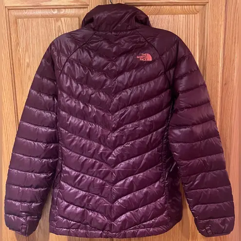 The North Face  Flare Full-Zip 550-Fill Goose Down Puffer‎ Jacket Deep Garnet Red - Image 7