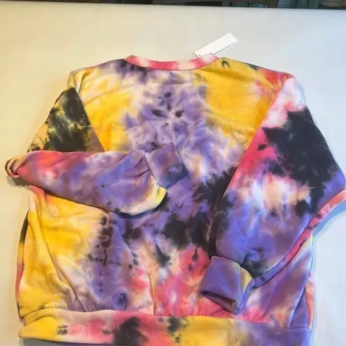 All in Favor Womens Sweatshirt Size Small Tie Dyed Crew Neck