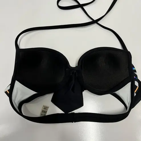 PINK - Victoria's Secret Victorias Secret Pink Push Up Halter Bikini in Black