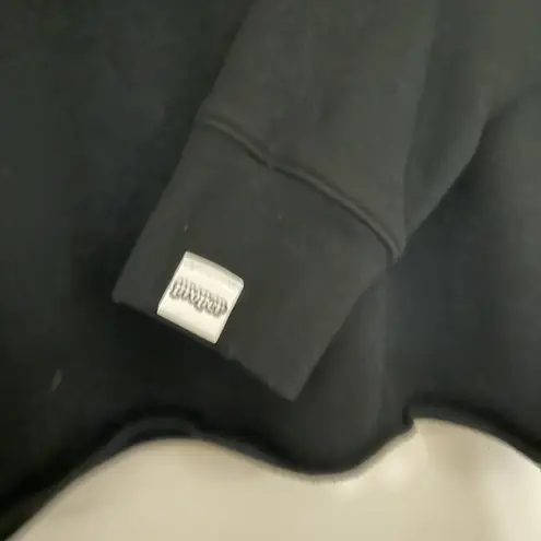 Black Cropped Long Sleeve Top Sweatshirt Houston Size M Size M