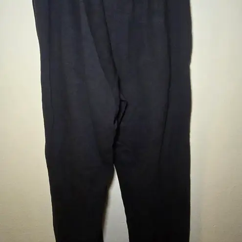 Nike  Jogger Womens Medium black Embroidered Swoosh Fleece Straight Leg