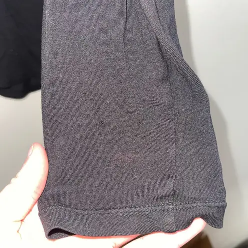 Alexander Wang T by Black Pocket Crewneck Long Sleeve Tee