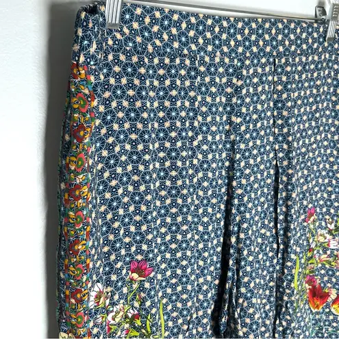 Johnny Was Dolce Dream Printed Split-Leg Coverup Wide Leg Pants Sz XL