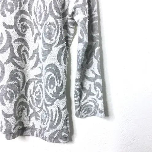 Truly Madly Deeply Rosette Burnout Terry Top Size Small