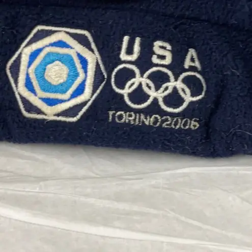 Roots Blue fleece beret USA 2006 Torino Olympics