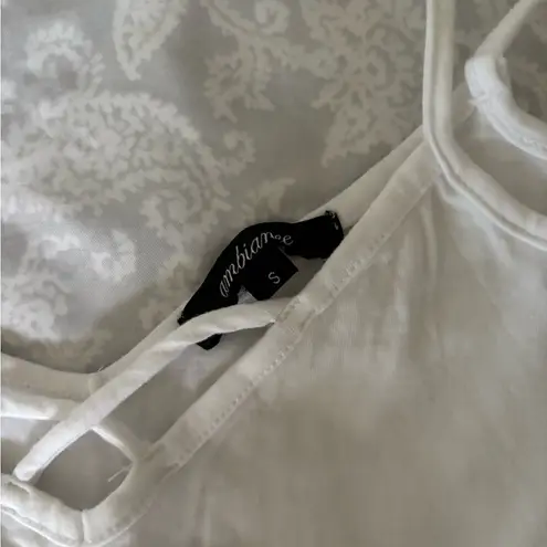 Ambiance White Fitted Cut Out Camisole Top