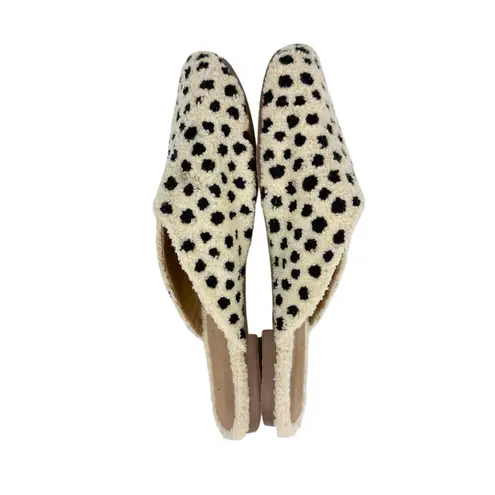 Printfresh  Leopard Tufted Slippers Cream Black Spotted Size 9 thumbnail 8