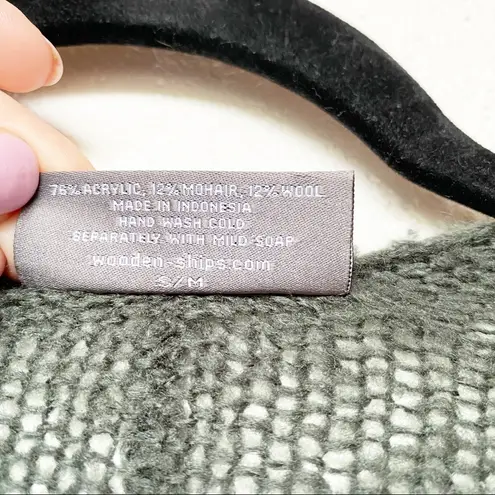 Wooden Ships Nola Fringe Cardigan Green Size Small