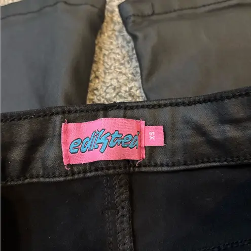 Edikted  Faux Leather Flare Pants thumbnail 2