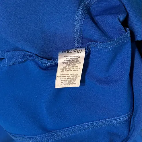 Healing Hands Purple Label Yoga Women's Royal Blue Short Sleeve Top Size Small