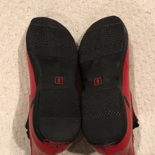 Andre Assous Chelsea Style Red Rain Boots Size 8