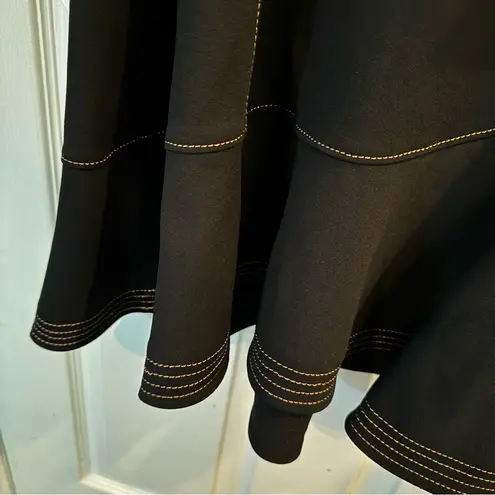 Karl Lagerfeld Paris Black Sleeveless Belted Dress Women’s Size 16 Fit & Flare