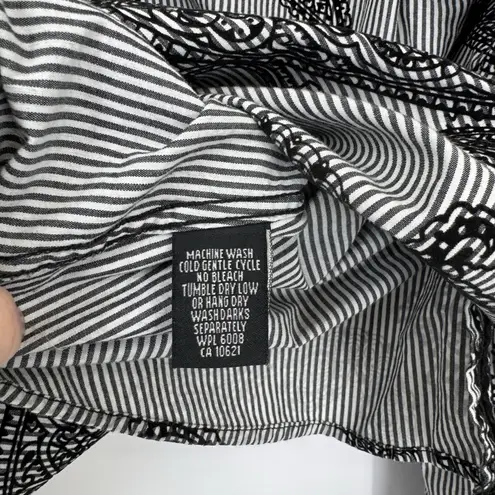 Vintage Brooks & Dunn Pearl Snap Shirt Womens Medium Black Velvet Paisley