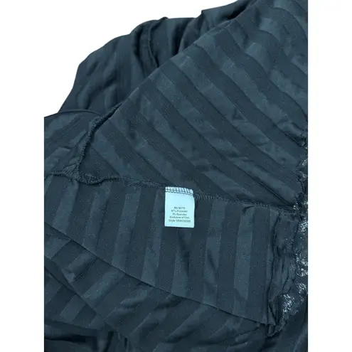 Notations Black Ruffle Sparkle L Dress Short Sleeve Shimmer Party Cocktail