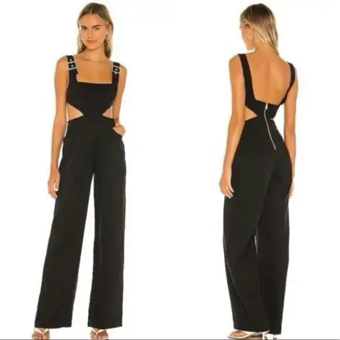 We Wore What Revolve Cut Out Overall in Black Size 6 NWT