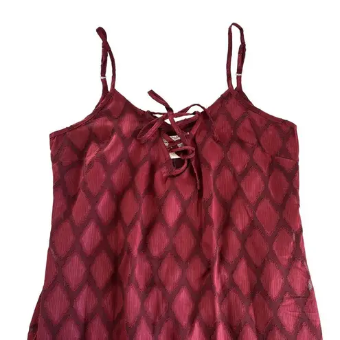 Band of the Free Merlot Burgundy Maxi Slip Dress Women’s Size Small NWT Red
