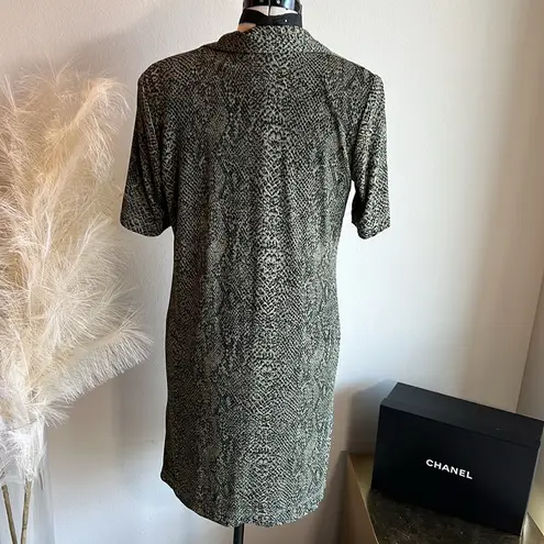 Vintage VTG animal print two piece set Green Size 8