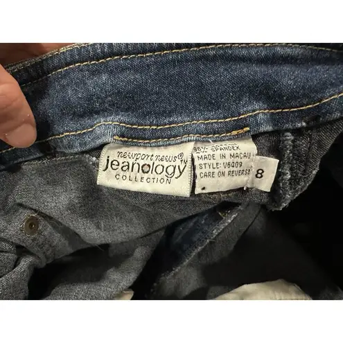 Jeanology Lace Up Side y2k 90s Hippie Women’s Juniors Flare Blue Jeans Size 8