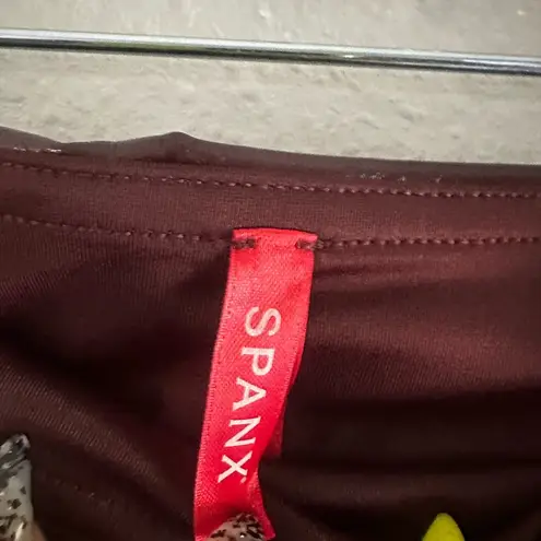 Spanx  Burgundy High-Shine patent leather