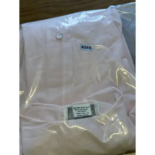 Shadowline Embroidered Rose Night Gown Medium Pink Midi Buttons Soft Cottagecore