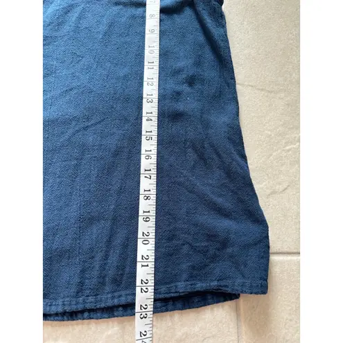 Oh My Gauze Tank Top Womens Blue Purple 100% Cotton USA Minimalist Capsule