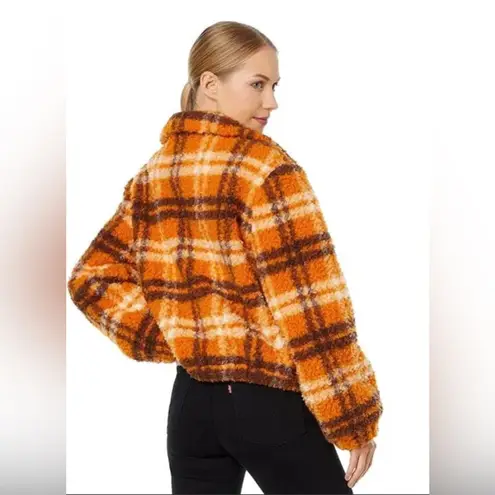 APPARIS Women's Francis Faux Shearling Jacket Orange Size M