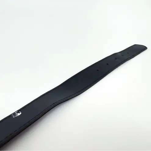 Vintage 90’s Faux Leather Belt in Brown | 27”