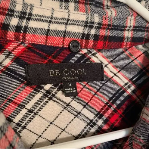 Be cool Button Down Flannel Shirt Plaid