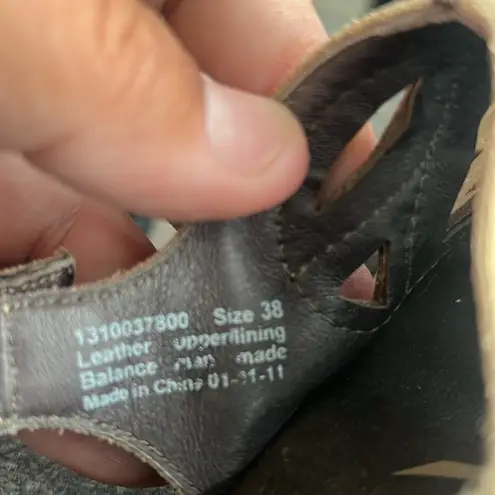 Dansko  Rowena Sand Dollar Tan Leather Slingback Clogs Heel Sz EU 38 US 7.5/8 ♣️